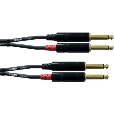 CBLE AUDIO DOUBLE JACK MONO 6 M