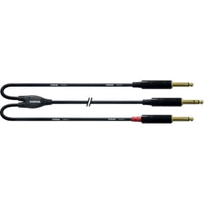 CABLE AND STEREO JACK/2 JACK MONO 1.5 M