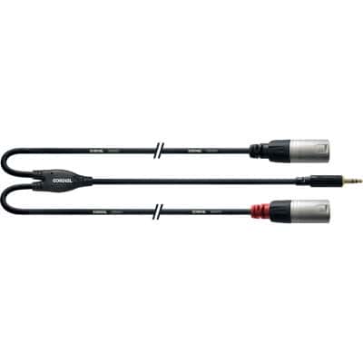 CBLE Y BRETELLE MINIJACK STRO/2 XLR MLE LONGS 1,5 M