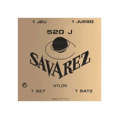 Cordes Savarez 520J (Carte Jaune) pour guitare classique 