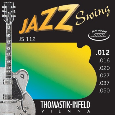 Thomastik Cordes Pour Guitares Electriques Jazz Swing Series Flat Wound Jeu