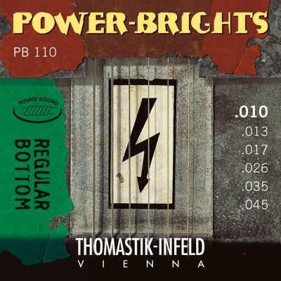 Thomastik Cordes Pour Guitares Electriques Power Brights Series Jeu