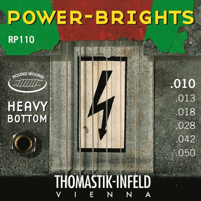 Thomastik Cordes Pour Guitares Electriques Power Brights Series Jeu