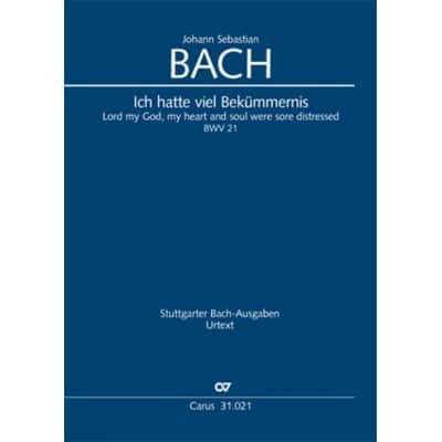 CARUS BACH J.S. - ICH HATTE VIEL BEKUMMERNIS BWV 21 - REDUCTION CHANT & PIANO