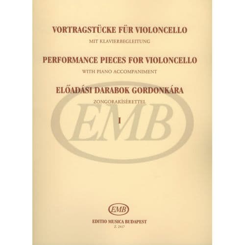  Performance Pieces Vol.1 - Violoncelle Et Piano