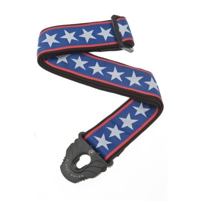 PLANET LOCK GUITAR STRAP STARS & STRIPES