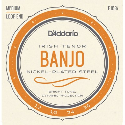 EJ63I CORDES POUR BANJO LIGHT TENOR IRISH 12-36