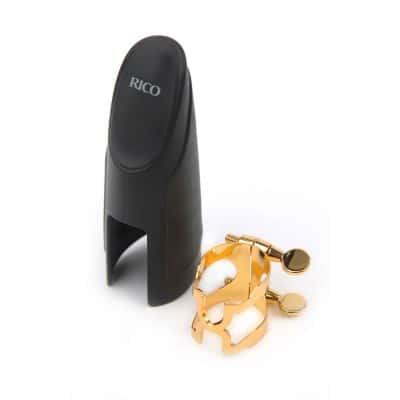 H-LIGATURE & CAP - TENOR SAX METAL LINK GOLD