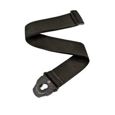 D'ADDARIO AND CO PLANET LOCK GUITAR STRAP POLYPROPYLENE BLACK