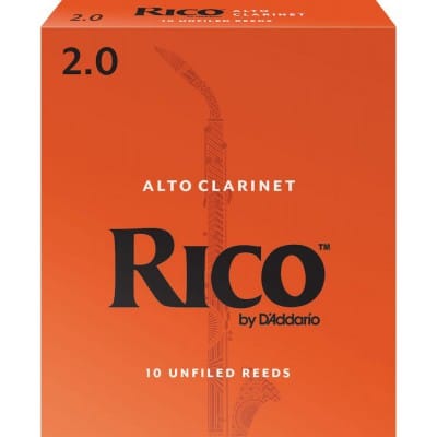 D\'addario - Rico Rda1020 - Anches Clarinette Alto Rico , Force 2 (pack De 10)