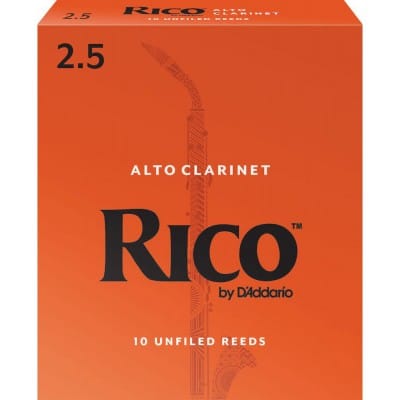D\'addario - Rico Rda1025 - Anches Clarinette Alto Rico , Force 2,5 (pack De 10)
