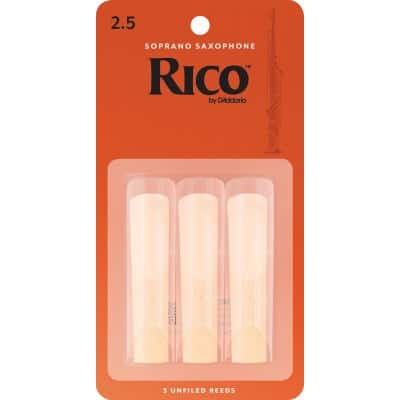 RIA0325 - RICO CANAS SAXOFON SOPRANO FORCE 2.5 BOX OF 3