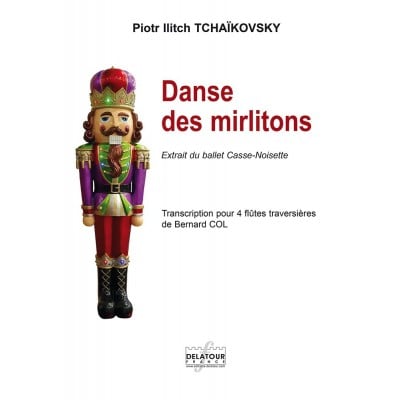 TCHAIKOVSKI PIOTR-ILLITCH - DANSE DES MIRLITONS POUR QUATUOR DE FLUTES