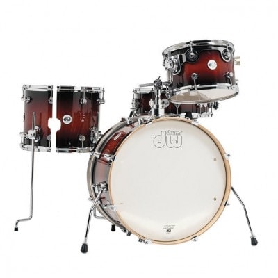 DW DRUM WORKSHOP FREQUENT FLYER 20" DESIGN TOBACCO BURST