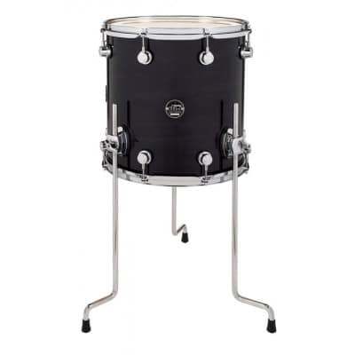 DW DRUM WORKSHOP TOM BASSE 16X14 PERFORMANCE LACQUER EBONY STAIN