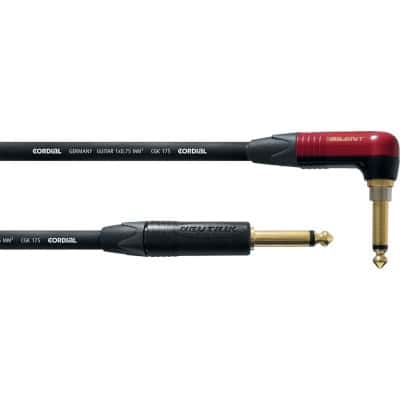 CORDIAL CABLE GUITARE JACK DROIT/COUD SILENT 3 M