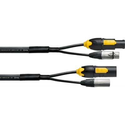 CBLE HYBRIDE XLR 5 POINTS + POWERCON 2,5 MM TRUE1 - 15M