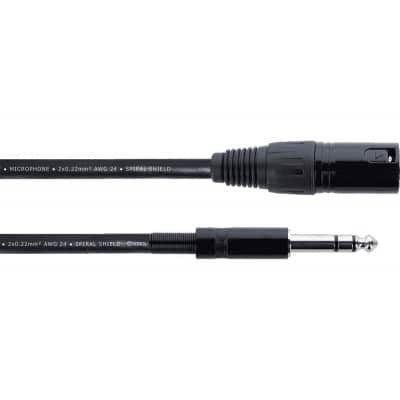 CORDIAL CBLE AUDIO XLR MLE / JACK STRO - 3 M