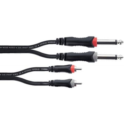 CBLE AUDIO DOUBLE JACK MONO - RCA 1,5 M