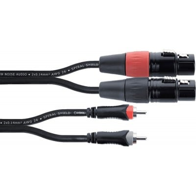 CBLE AUDIO DOUBLE XLR FEMELLE / RCA 1 M