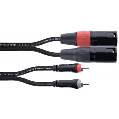 CORDIAL CBLE AUDIO DOUBLE XLR MLE / RCA 3 M