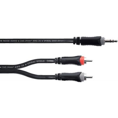 CBLE Y BRETELLE MINI-JACK STRO / 2 RCA 5 M