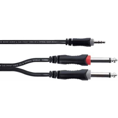 Y-CABLE STEREO MINI JACK / 2 MONO JACKS 5 M