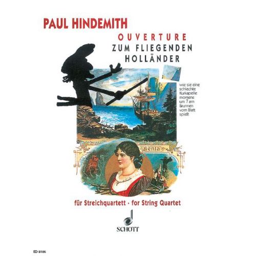 SCHOTT HINDEMITH PAUL - OUVERTURE ZUM FLIEGENDEN HOLLANDER - STRING QUARTET