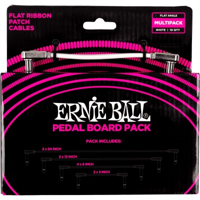 ERNIE BALL PATCH MULTIPACK - COUD FIN ET PLAT - BLANC