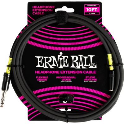 ERNIE BALL EFFECTS RALLONGE STÉRÉO JACK VERS MINI-JACK 3M NOIRE