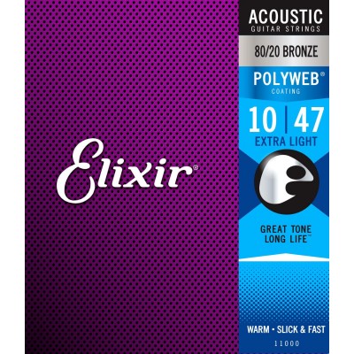 ELIXIR ACOUSTIC POLYWEB EXTRA LIGHT 10 14 23 30 39 47