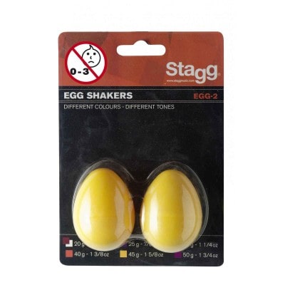 PAIRE SHAKER OEUF PLASTIQUE EGG-2 YW