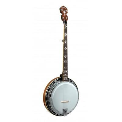 Gold Tone Banjo Orange Blossom à 5 Cordes Avec Cercle De Résonance Archtop Et étui Rigide