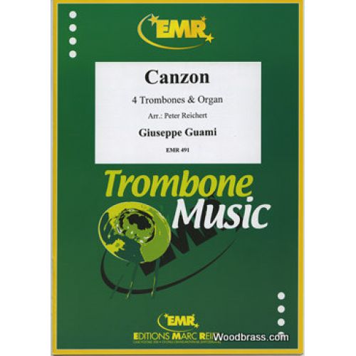 GUAMI GIUSEPPE - CANZON - 4 TROMBONES & ORGUE