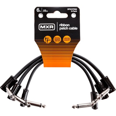 MXR CABLES PATCH SLIM JACK 15CM, PACK DE 3