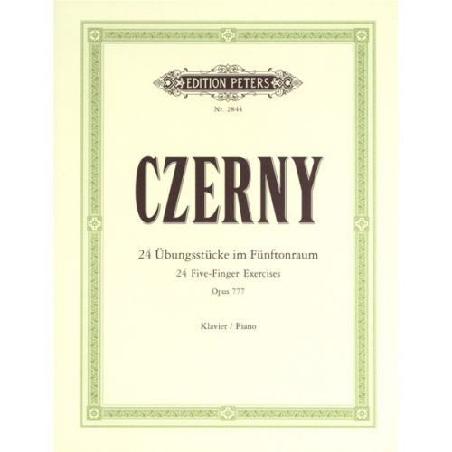 CZERNY CARL - 24 FIVE-FINGER EXERCISES OP.777 - PIANO