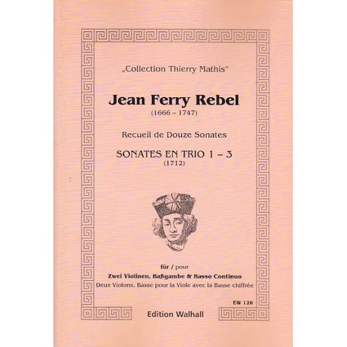  Rebel J-f - Recueil De Douze Sonates (8-12) - 2 Violons and Bc
