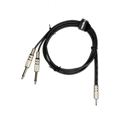 WOODBRASS AC25 - MINI JACK STEREO / 2 JACK MALE - 1,5M