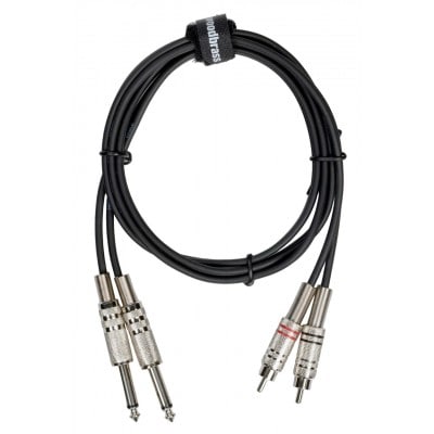 AC40 - 2 RCA / 2 JACK MALE - 1,5M