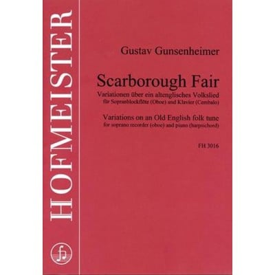 GUNSENHEIMER G. - SCARBOROUGH FAIR - FLB SOPRANO ET PIANO