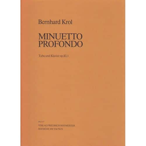 KROL BERNHARD - MINUETTO PROFONDO OP.83,1 - TUBA & PIANO