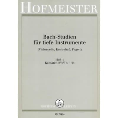 BACH-STUDIEN FUR TIEFE INSTRUMENTE HEFT 1