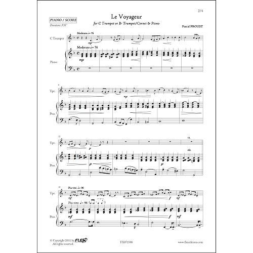  Proust P. - Le Voyageur - Trompette and Piano