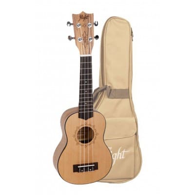 FLIGHT DUS320 SOPRANO UKULELE - ZEBRAWOOD BETS (WITH BAG)