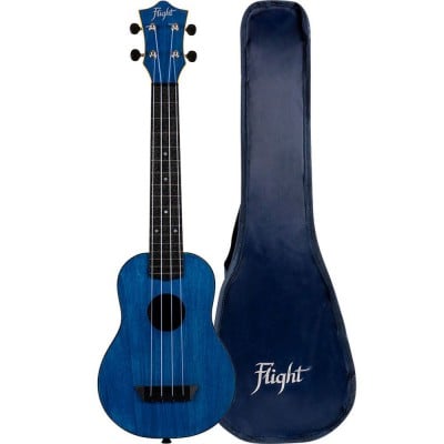 FLIGHT TUSL35 LONG NECK TRAVEL UKULELE -DARK BLUE