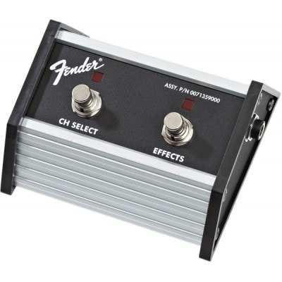 FENDER 2-BUTTON FOOTSWITCH: CHANNEL SELECT / EFFECTS ON/OFF WITH 1/4" JACK