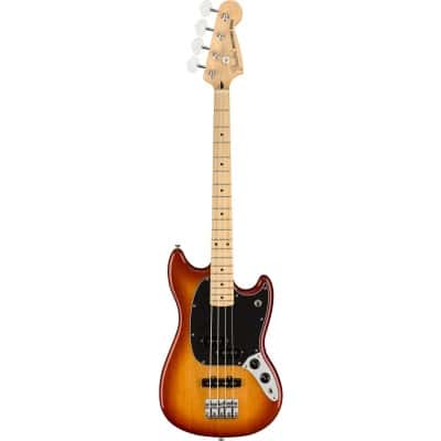 MEXICAN PLAYER MUSTANG BASS PJ MN, SIENNA SUNBURST