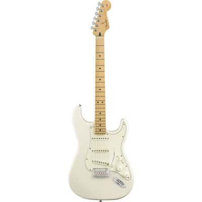 FENDER MEXICAN PLAYER STRATOCASTER MN, POLAR WHITE - RECONDITIONNE
