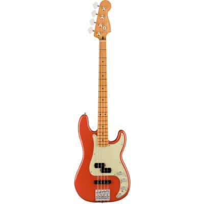 MEXICAN PLAYER PLUS PRECISION BASS MN FIESTA RED