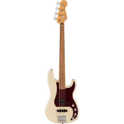 MEXICAN PLAYER PLUS PRECISION BASS PF, OLYMPIC PEARL